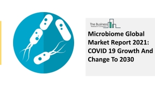 Microbiome Market Production Analysis, Advancement Strategy And Forecast To 2030