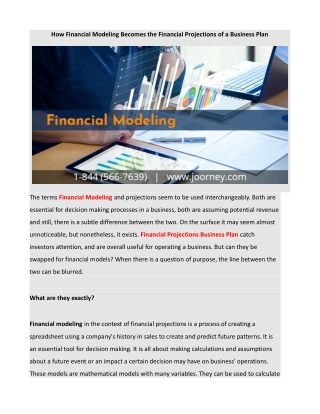 How Financial Modeling Becomes the Financial Projections of a Business Plan (1)