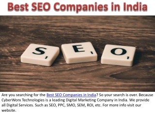 Best SEO Companies in India | SEO Companies in Delhi