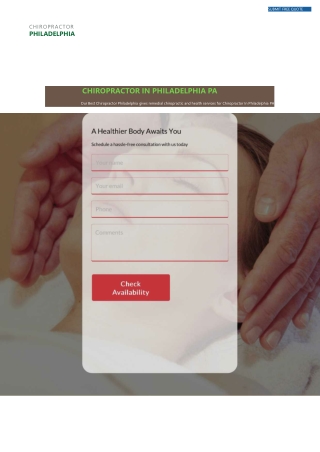 Chiropractor Philadelphia PA ppt