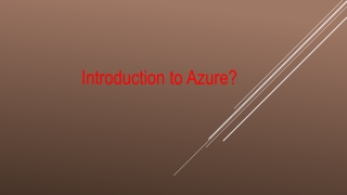 Introduction to Azure