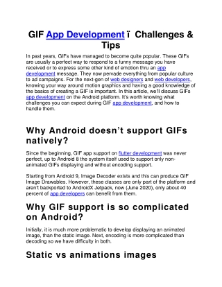 GIF App Development – Challenges & Tips