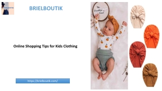 Online Shopping Tips for Kids Clothing