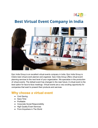 virtual event company in india