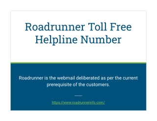 Roadrunner Toll Free Number 1(833)836-0944 Roadrunner Customer Support