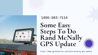 Reach 1-8009837116 For Rand McNally Update via Dock Software