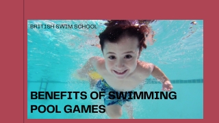 Benefits of Swimming Pool Games
