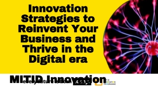 Innovation Strategy - MITID Innovation