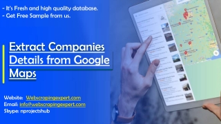 Extract Companies Details from Google Maps