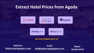 Extract Hotel Prices from Agoda