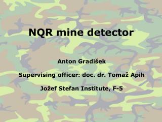 NQR mine detector