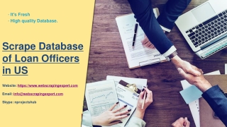 Scrape Database of Loan Officers in US