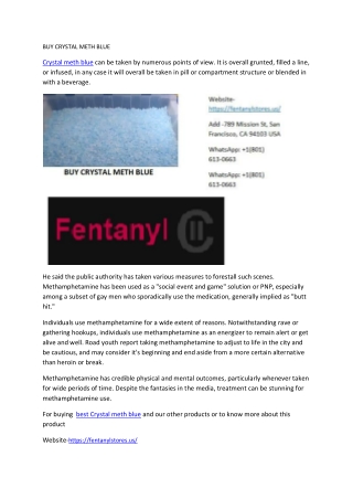 BUY CRYSTAL METH BLUE