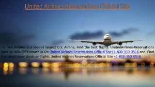 United Airlines Reservations | Book United Airlines Tickets