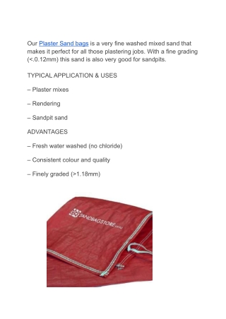 Sandbag For Builders