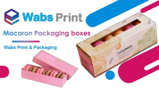 Wabs Print & packaging Offering Macaron Boxes in the UK