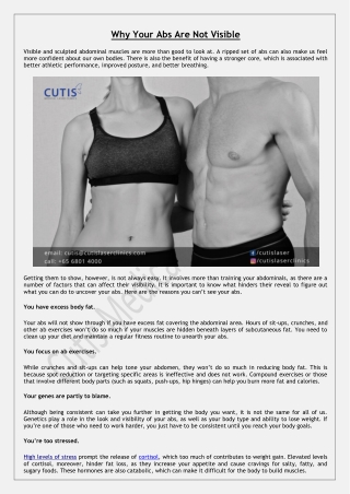 Why Your Abs Are Not Visible