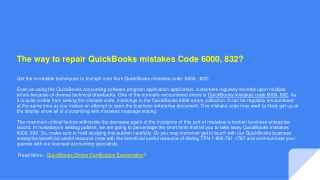 The way to repair QuickBooks mistakes Code 6000, 832_