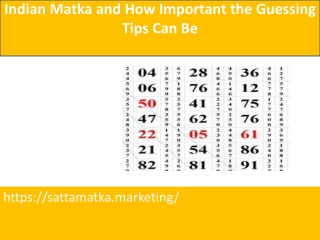 Indian Matka and How Important the Guessing Tips Can Be