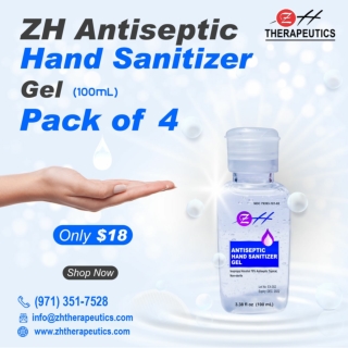 100 ml ZH Antiseptic Hand Sanitizer Gel – (Pack of 4)