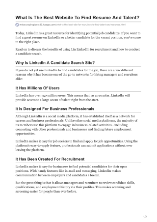 How Can I Search And Scrape Best Candidate Data From LinkedIn