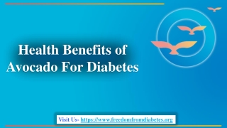 Health Benefits of Avacado For Diabetes