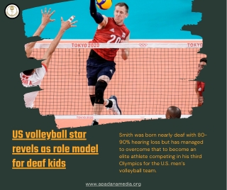US volleyball star revels as role model for deaf kids, News Agency in Michigan
