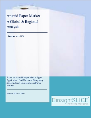 Aramid Paper Market Share, Trends, Analysis and Forecasts, 2021-2031