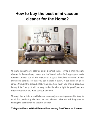 How to buy the best mini vacuum cleaner for the Home_.docx