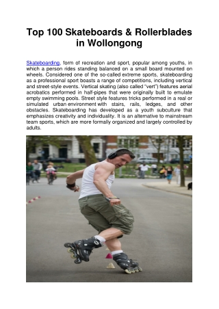 Top 100 Skateboards