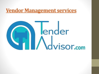 Vendor Management services