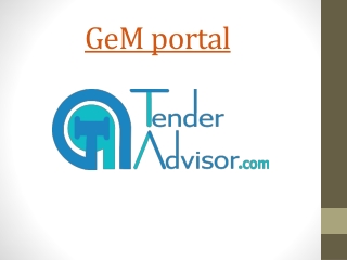GeM portal