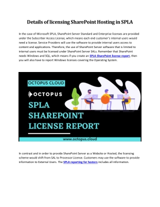 SPLA SharePoint license report