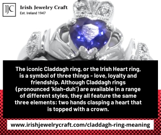 The iconic Claddagh ring