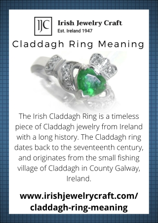 The iconic Claddagh ring - Irish Jewelry