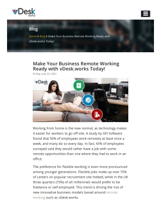 Make Your Business Remote Working Ready with vDesk.works Today!