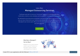 Best Managed IT Outsourcing Services in India