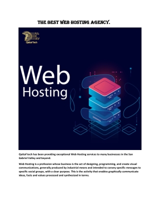 The Best Web Hosting Agency