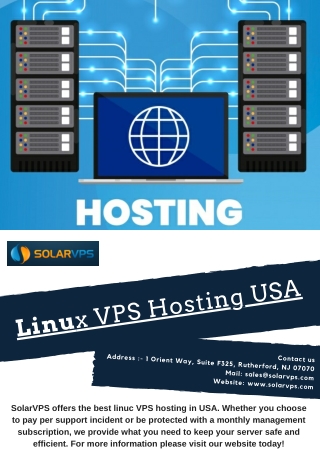 Linux VPS Hosting USA