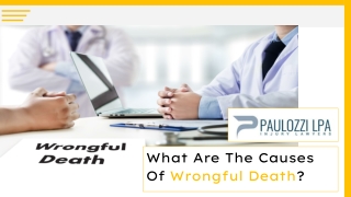 What Are The Causes Of Wrongful Death?