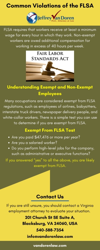 Common Violations of the FLSA