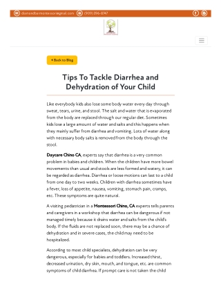 Tips To Tackle Diarrhea and Dehydration of Your Child
