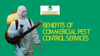 BENEFITS OF COMMERCIAL PEST CONTROL SERVICES