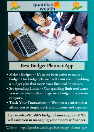 Track Your Spending | With The Best Budget Planner App | GuardianWealth