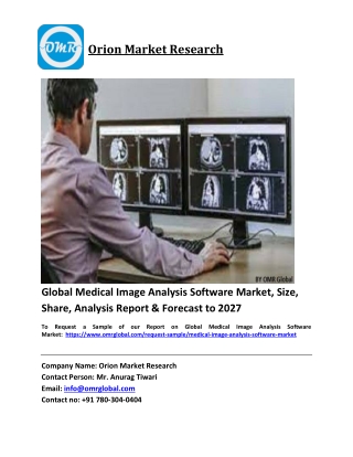 Global Medical Image Analysis Software Market Trends, Size, Competitive Analysis
