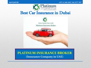 Best Car Insurance in Dubai