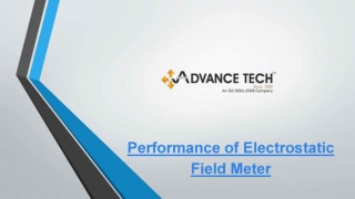 Performance Of Electrostatic Field Meter