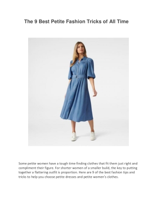 The 9 Best Petite Fashion Tricks of All Time