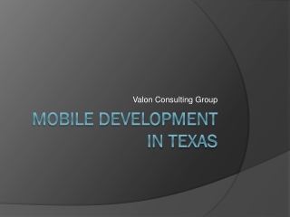 Mobile Development in Texas