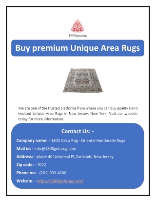 Buy premium Unique Area Rugs